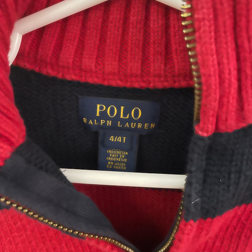 Polo Quarter Zip Sweater - Picture 2 of 2